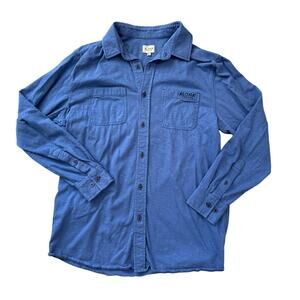 ALOHA MODERN Mens shirt, size Large, 100% Cotton, Blue